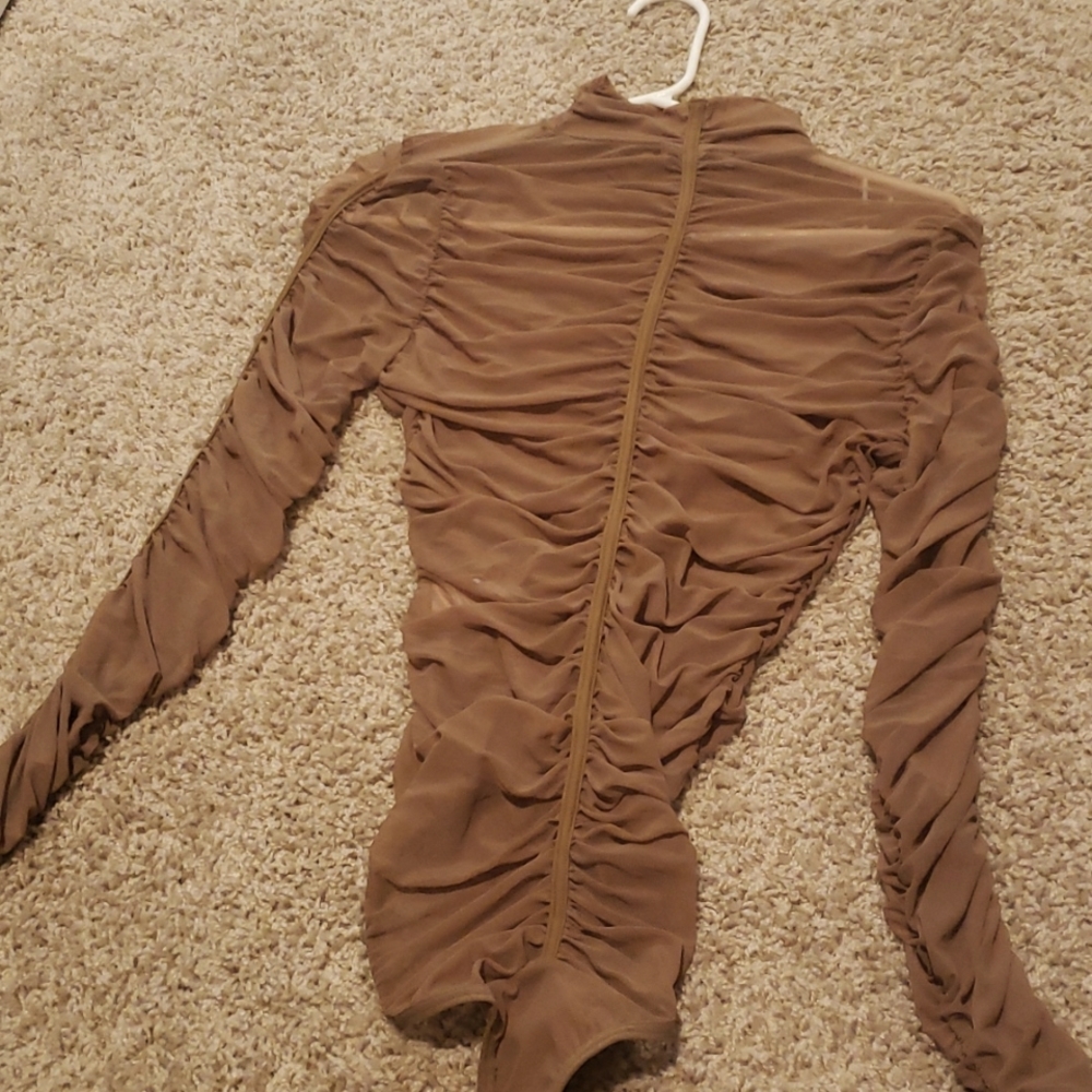 Fashionnova ruched top, ruched bodysuit